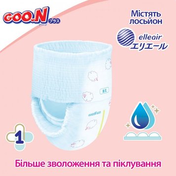 Трусики-підгузки Goo.N Plus для дітей 12-20 кг (розмір Big (XL), унісекс, 38 шт) (PLUS843341)