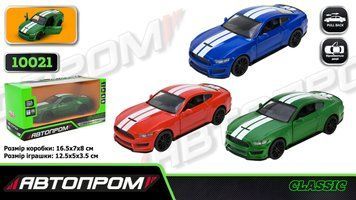 Машина металлическая Автопром Ford Shelby GT350 3 цвета (10021)