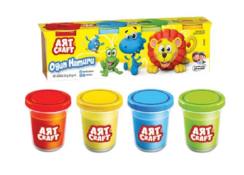 Набор для творчества из теста 4 цвета Art Craft Dede 448 г (3281)