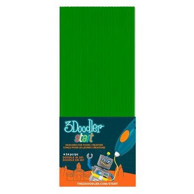 Набор стержней для 3d-ручки 3Doodler Start Зеленый (3DS-ECO07-GREEN-24)