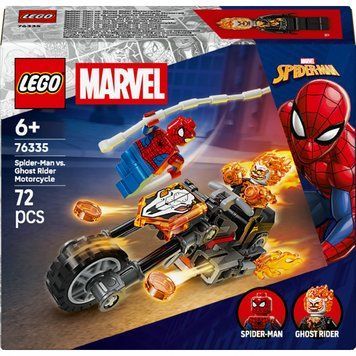 Конструктор LEGO Marvel Людина-павук vs. Примарний вершник на мотоциклі (76335)