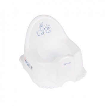 Горшок Tega Baby ЭКО Зайчики, белый (KR-007-103)