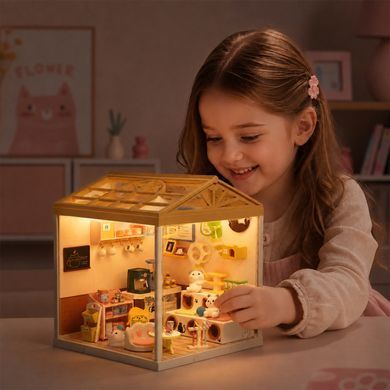 Конструктор-румбокс Mini House Інтер'єр Котокафе (8007)