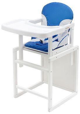 Стульчик-трансформер Babyroom белый синий/белый (Пони-240)