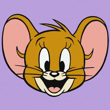 Набор для росписи по номерам для детей WB Tom and Jerry Милый Джерри 15х15 см Идейка (KHO1409)