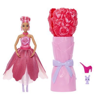 Набор- сюрприз с куклой Barbie Petal Pop Красная роза (JMF59)